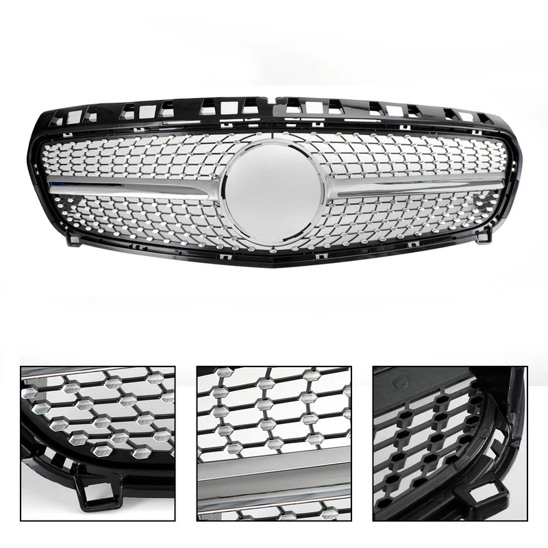 Mercedes Benz Classe A W176 2013-2015 Grille Pare-Chocs Avant Noir