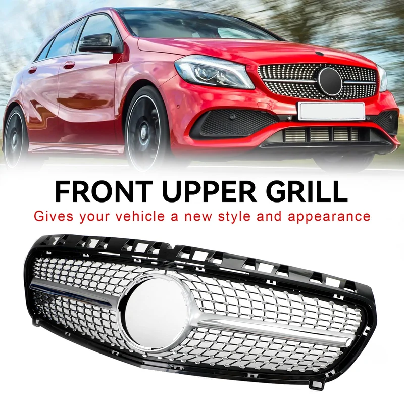 Mercedes Benz Classe A W176 2013-2015 Grille Pare-Chocs Avant Noir
