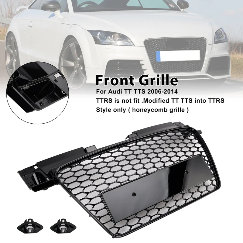 Calandre Avant Nid D'Abeille RS Audi TT TTS 2006-2014 Noir