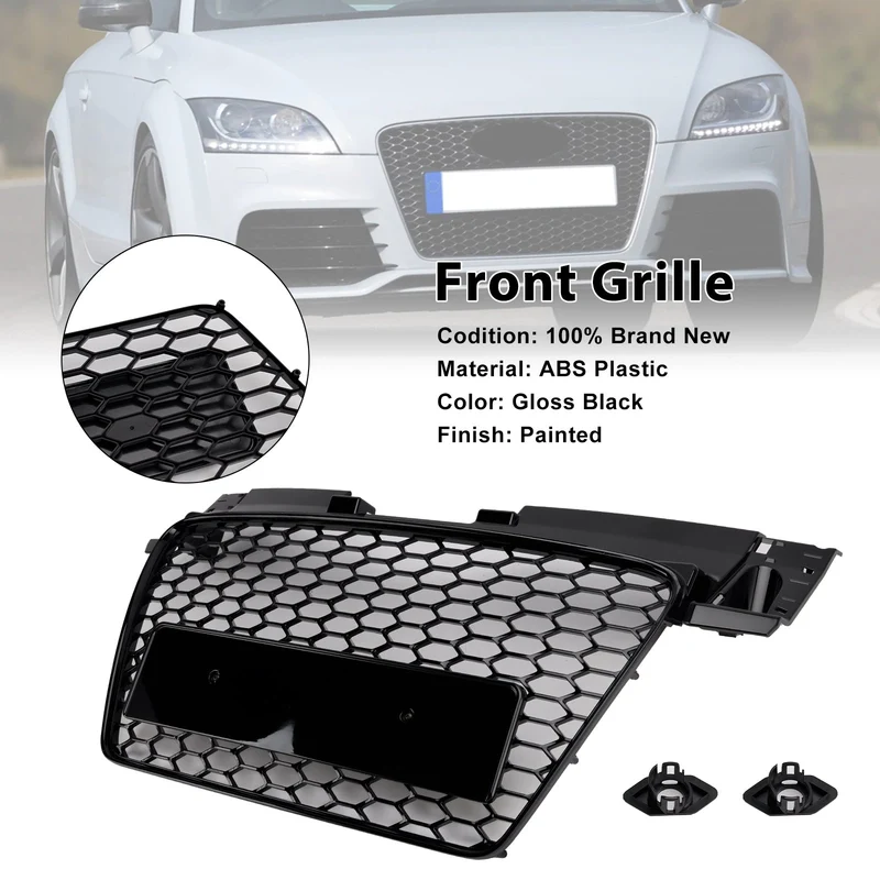 Calandre Avant Nid D'Abeille RS Audi TT TTS 2006-2014 Noir