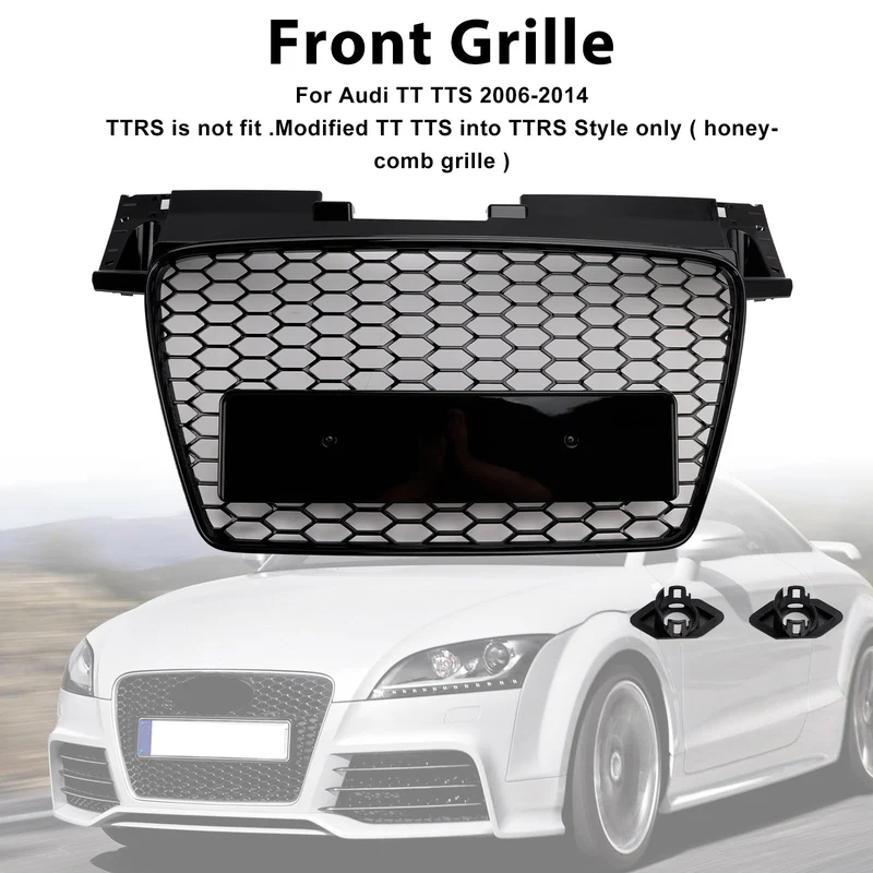 Calandre Avant Nid D'Abeille RS Audi TT TTS 2006-2014 Noir