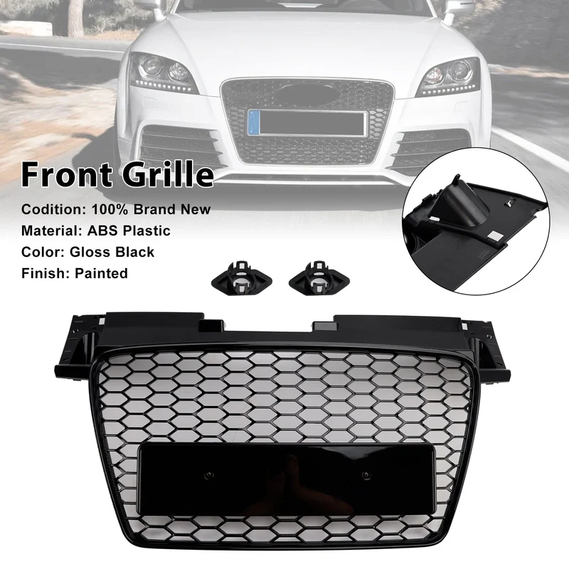 Calandre Avant Nid D'Abeille RS Audi TT TTS 2006-2014 Noir