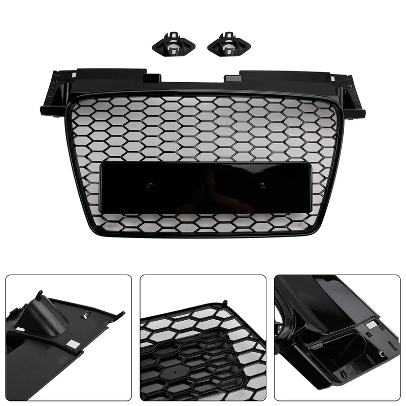Calandre Avant Nid D'Abeille RS Audi TT TTS 2006-2014 Noir