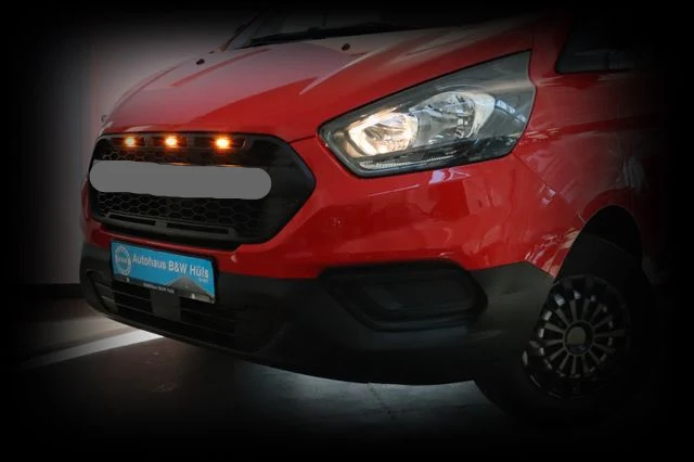 Grille Pare-Chocs Avant Noire Mat Style Raptor Ford Transit Custom
