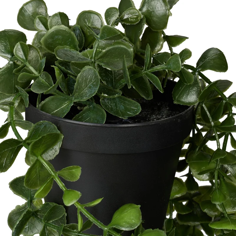 Lot de 2 plantes artificielles suspendues style décoratif ambiance cosy 35 x 10 x 10 cm en plastique vert 13_0016657