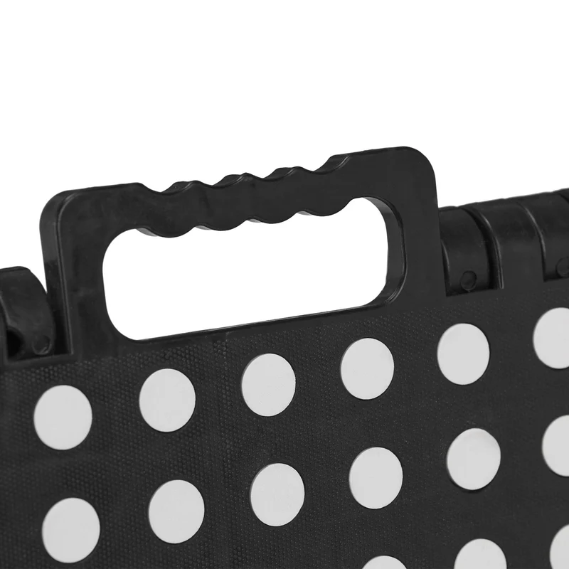 Tabouret pliable pratique et léger 70 x 40 x 30 cm en polypropylène noir 13_0011135