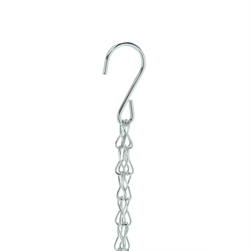 Support plante suspendue design décoratif ambiance cosy 15 x 15 x 15 cm en métal argenté 13_0015416