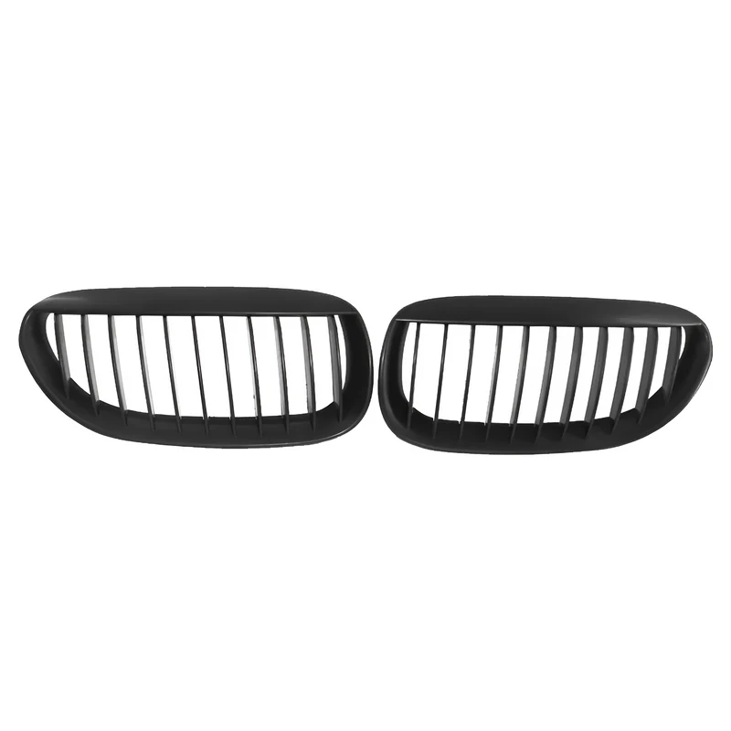 Grilles Calandre Noires Brillantes BMW Série 6 E63 E64 2003-2010