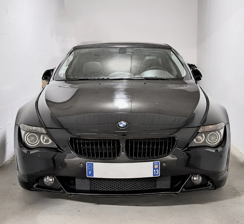 Grilles Calandre Noires Brillantes BMW Série 6 E63 E64 2003-2010