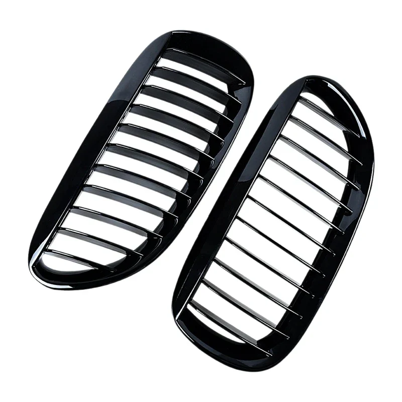 Grilles Calandre Noires Brillantes BMW Série 6 E63 E64 2003-2010