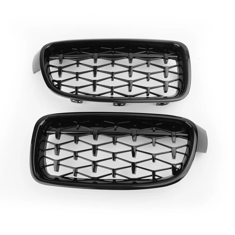Grilles Calandre Diamantées BMW F30 Gloss Black 2012-2016