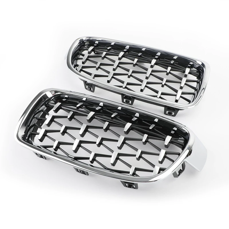 Grilles Calandre Diamantées BMW F30 Gloss Black 2012-2016