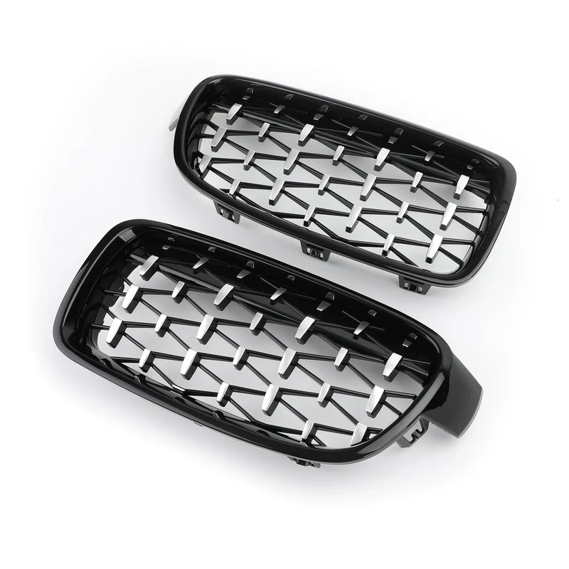 Grilles Calandre Diamantées BMW F30 Gloss Black 2012-2016