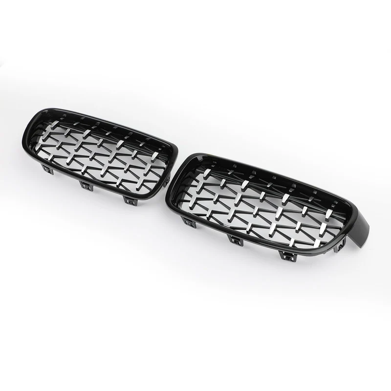Grilles Calandre Diamantées BMW F30 Gloss Black 2012-2016