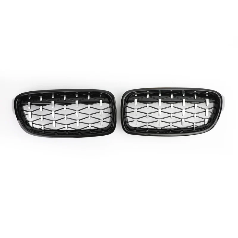 Grilles Calandre Diamantées BMW F30 Gloss Black 2012-2016