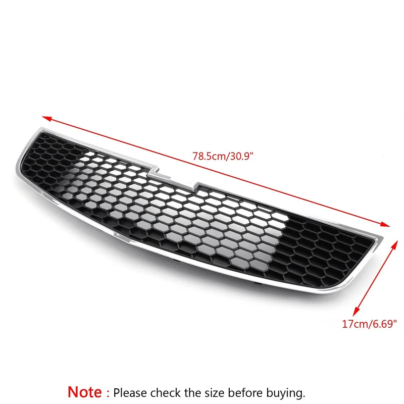 Grille Pare-Chocs Inférieur Chevrolet Cruze ABS Noir 2009-2014