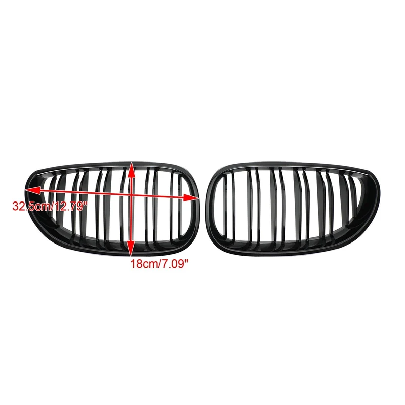 Grille Pare-Chocs Avant BMW E60 E61 Noir Brillant 2004-2009
