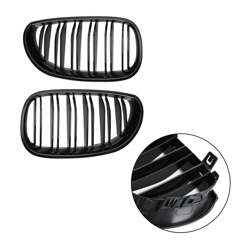Grille Pare-Chocs Avant BMW E60 E61 Noir Brillant 2004-2009
