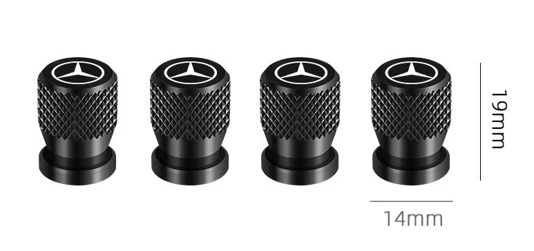 4x Bouchons de Valve Mercedes