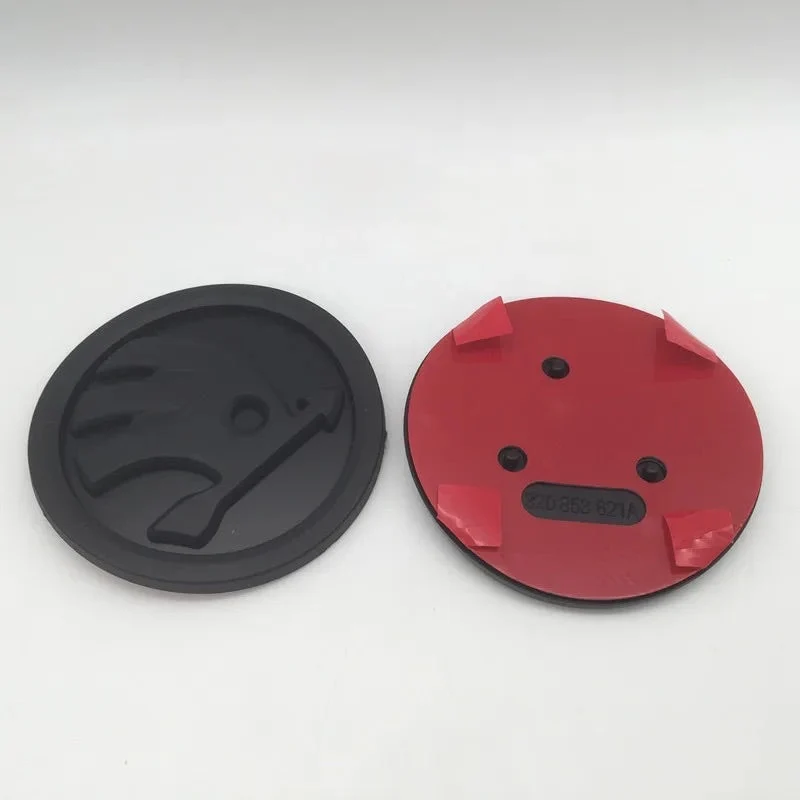 Logo Capot Ou Coffre Skoda Noir Mat Brillant Original