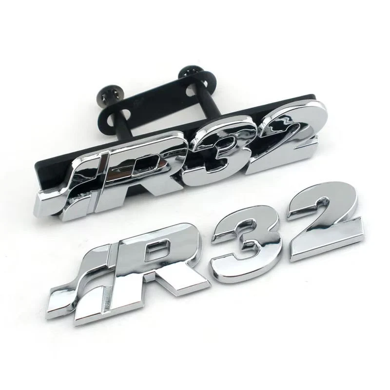 Logo Volkswagen R32 Chrome Coffre Calandre Kit