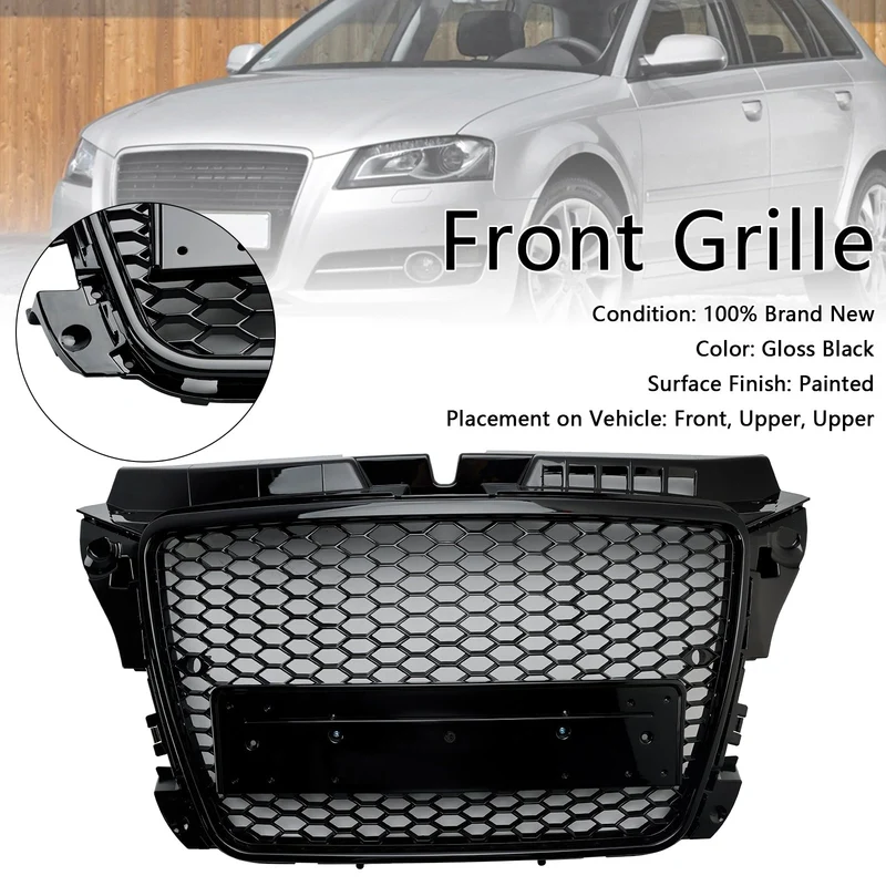 Grille Avant RS3 Style Nid D'abeille Audi A3 8P S3