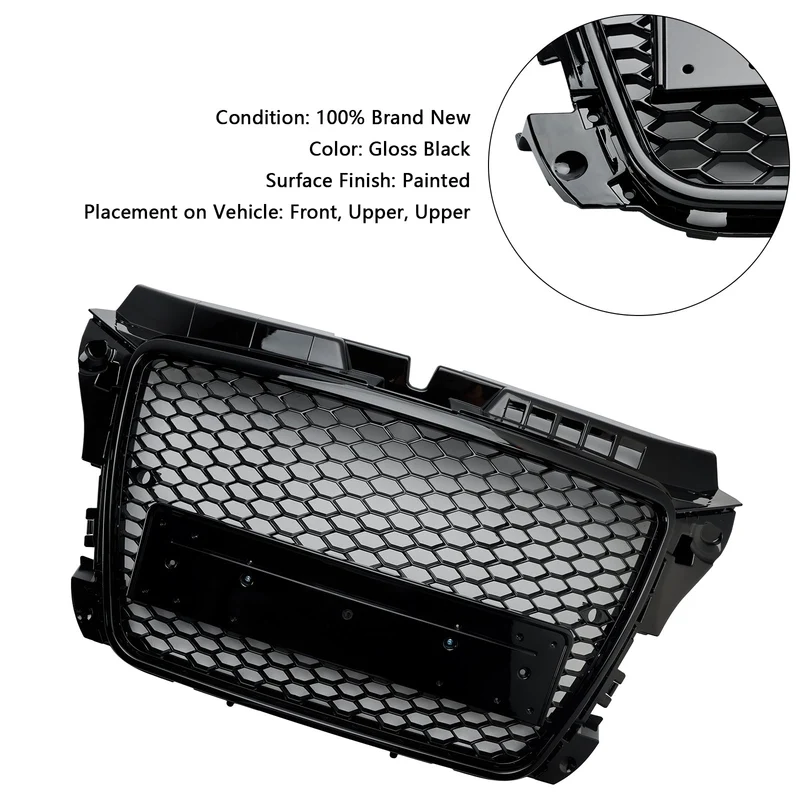 Grille Avant RS3 Style Nid D'abeille Audi A3 8P S3