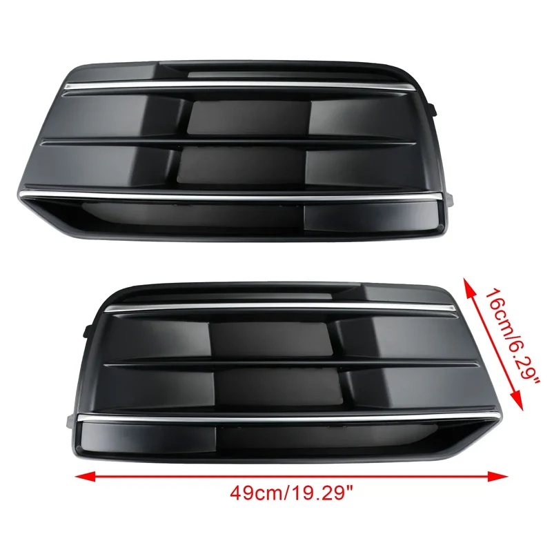 Inserts de calandre pare-chocs avant Audi Q5 noir chrome