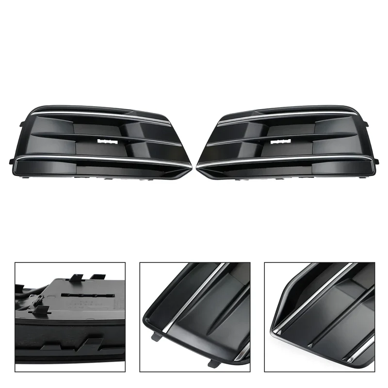 Inserts de calandre pare-chocs avant Audi Q5 noir chrome