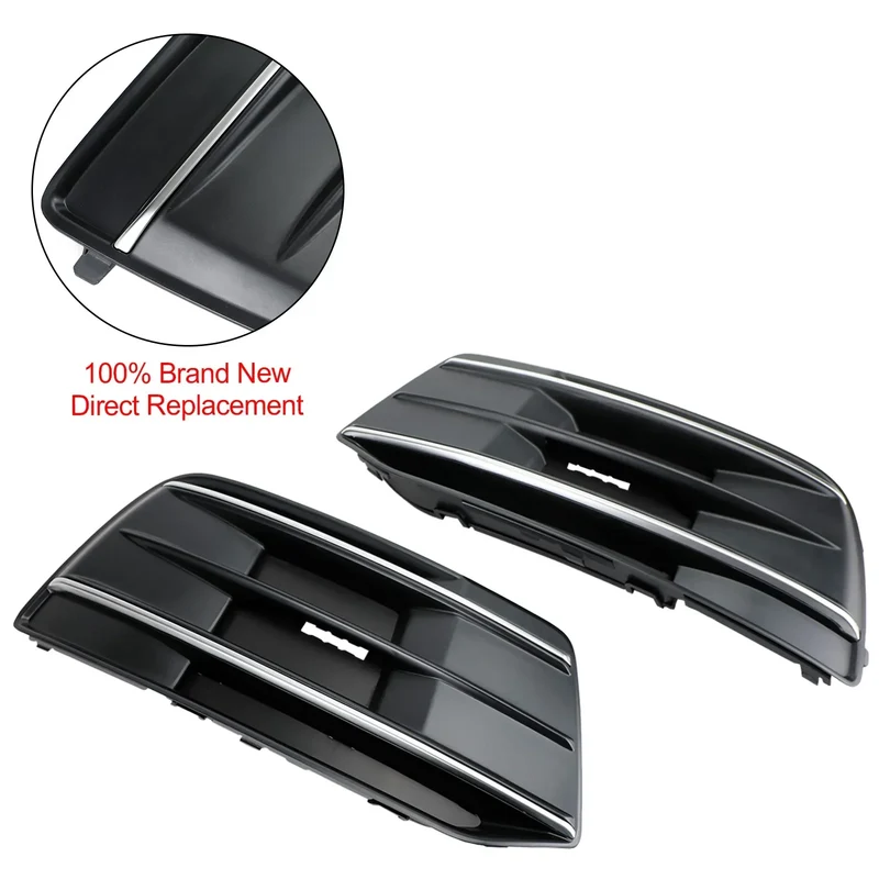 Inserts de calandre pare-chocs avant Audi Q5 noir chrome