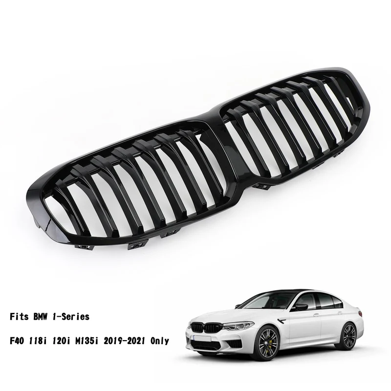 Grille Avant Noir Brillant BMW F40 Série 1 2019-2023