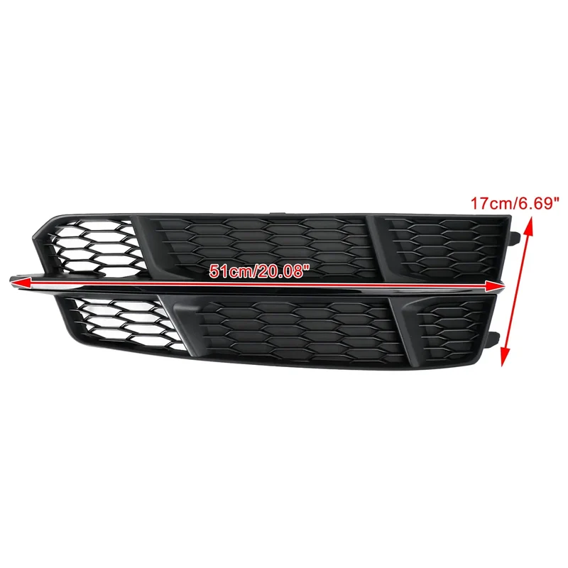 Grille Inférieure Pare-Chocs Avant Noir Mat Audi A6 C7 S-Line