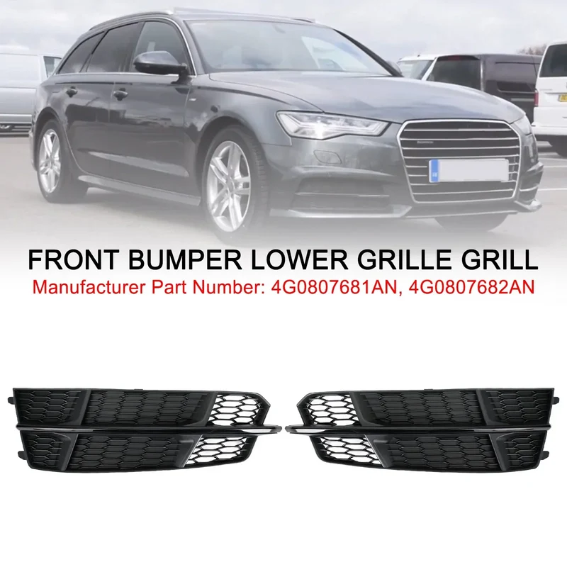 Grille Inférieure Pare-Chocs Avant Noir Mat Audi A6 C7 S-Line
