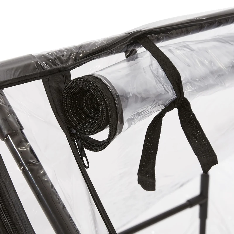 Mini-serre de jardin tunnel légère 220 x 120 x 80 cm polyvalente avec 2 portes en PVC transparent 13_0011935