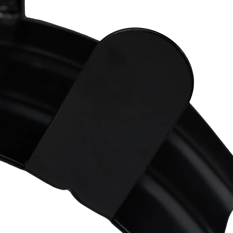 Support tuyau d'arrosage mural rangement pratique garage 30 x 20 x 15 cm en acier noir 13_0009337
