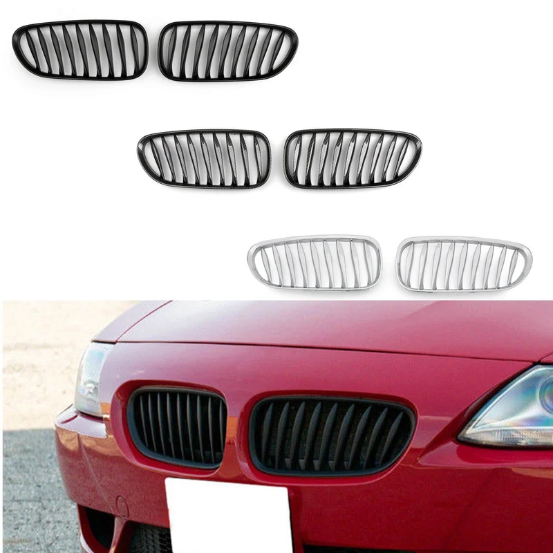 Grilles Avant Sport BMW Z4 E85 E86 Noir Mat Carbone 2003-2008