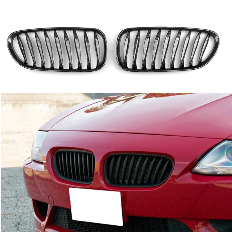 Grilles Avant Sport BMW Z4 E85 E86 Noir Mat Carbone 2003-2008