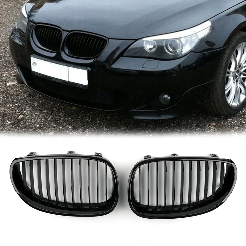 Calandre Avant BMW E60 E61 Série 5 Noir Brillant 2003-2010