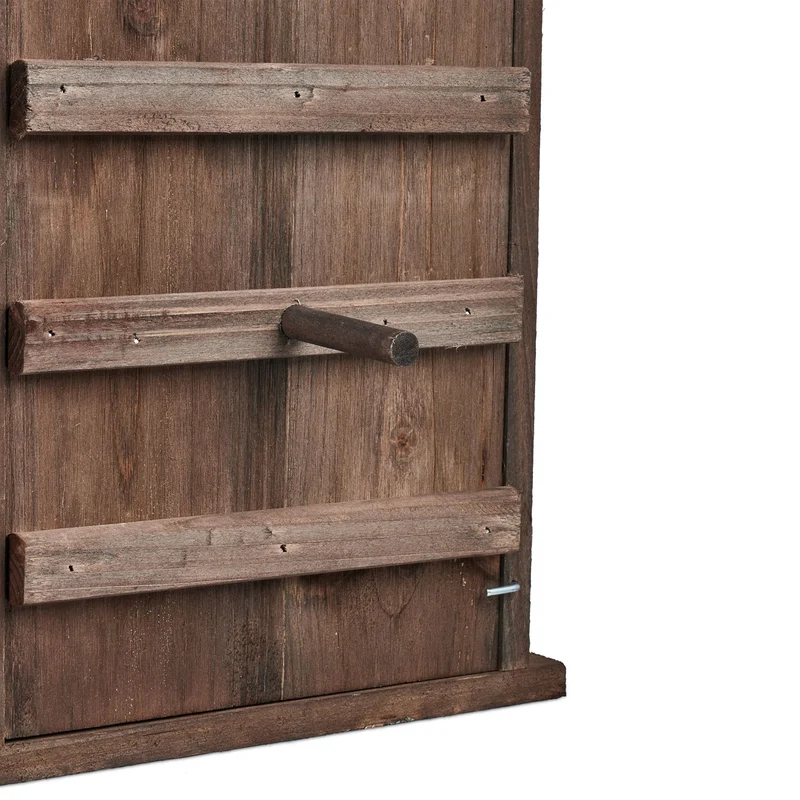 Nichoir pour chouettes à accrocher extérieur 22 x 22 x 30 cm nettoyage facile en bois de sapin naturel 13_0014004