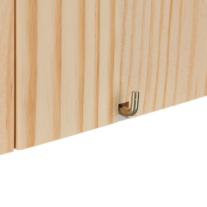 Nichoir pour oiseaux extérieur facile à nettoyer jardin balcon 30 x 20 x 20 cm en bois de pin naturel 13_0014335