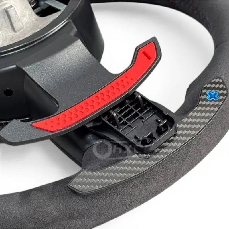 Palettes Volant Look M-Competition Carbone BMW F30 F80