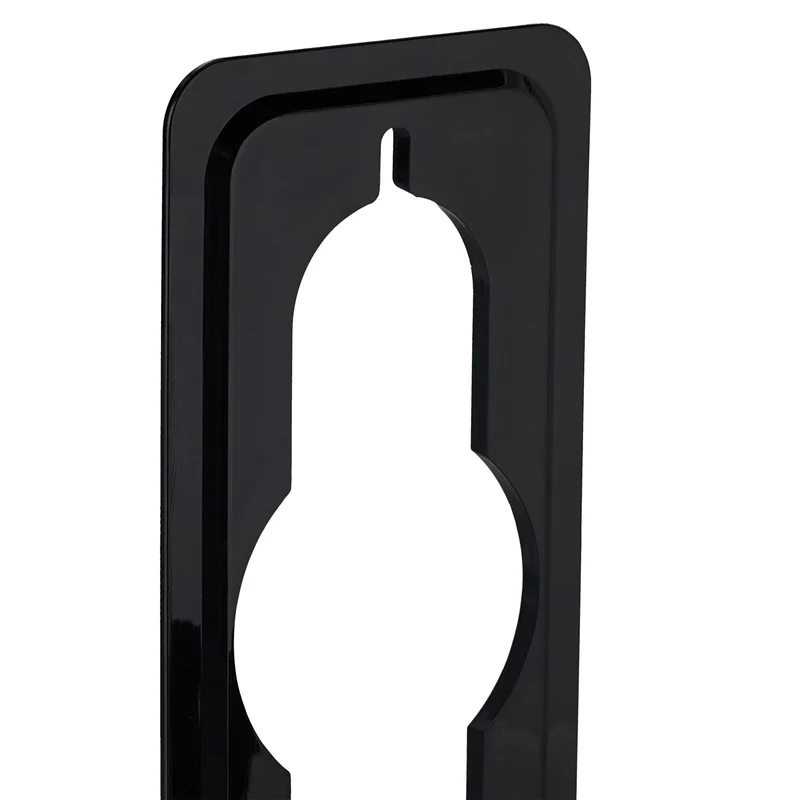 Lot de 4 supports pour tuyau d'arrosage pratique extérieur rangement au mur 15 x 8 x 10 cm en plastique noir 13_0015398