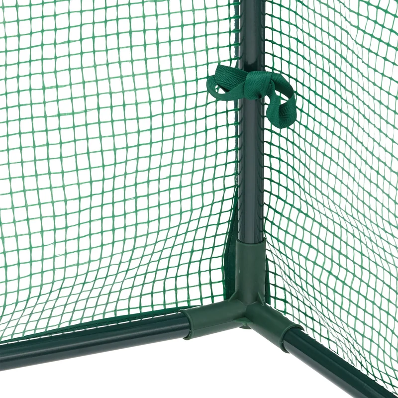 Serre de jardin compacte transparente pour herbes légumes 180 x 80 x 80 cm en acier vert 13_0015705