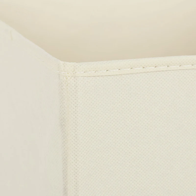 Lot de 4 boîtes de rangement carrées pratiques 30 x 30 x 30 cm en tissu bleu 13_0014495