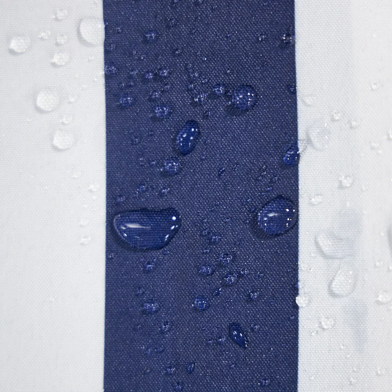 Lot de 2 parois latérales rayées pour tonnelle 3 x 4 m protection contre le vent et la pluie en PE bleu 13_0013254