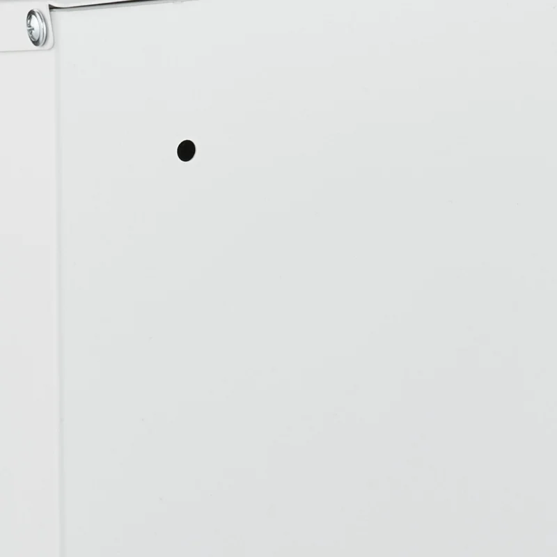 Boîte aux lettres spacieuse avec 3 vitres pratiques pour un usage mural 40 x 25 x 11,5 cm en fer noir 13_0017426