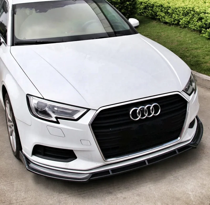 Lame Avant Splitter Pare-Choc Audi A3 S3 8V Noir Brillant