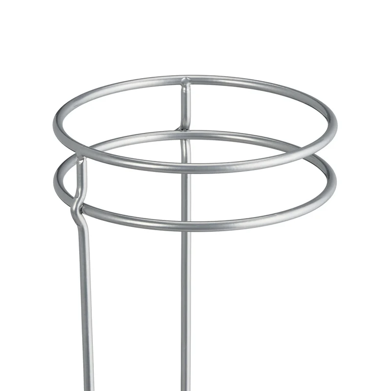 Porte-parapluie rond design moderne entrée bureau 52,5 x 16 cm en acier noir 13_0014128