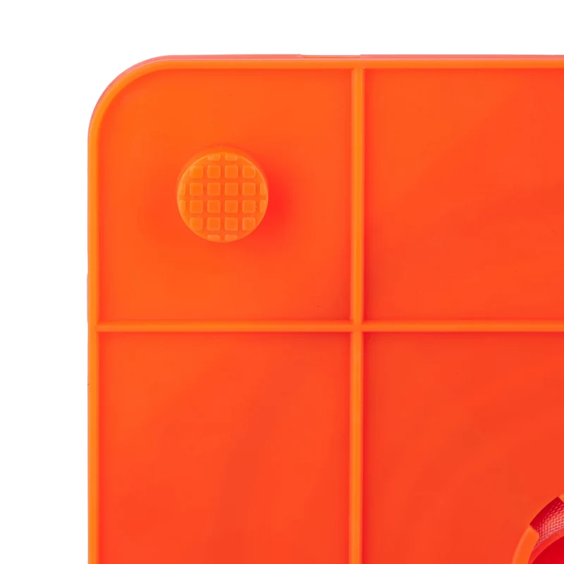 Lot de 4 cônes de signalisation pliables pratiques entraînement visible en PVC orange 13_0014361