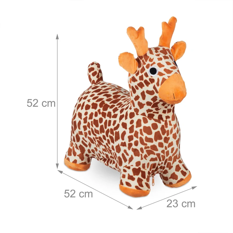 Jouet sauteur pour enfant intérieur extérieur 70 x 50 x 80 cm améliore équilibre coordination en PVC jaune 13_0014966
